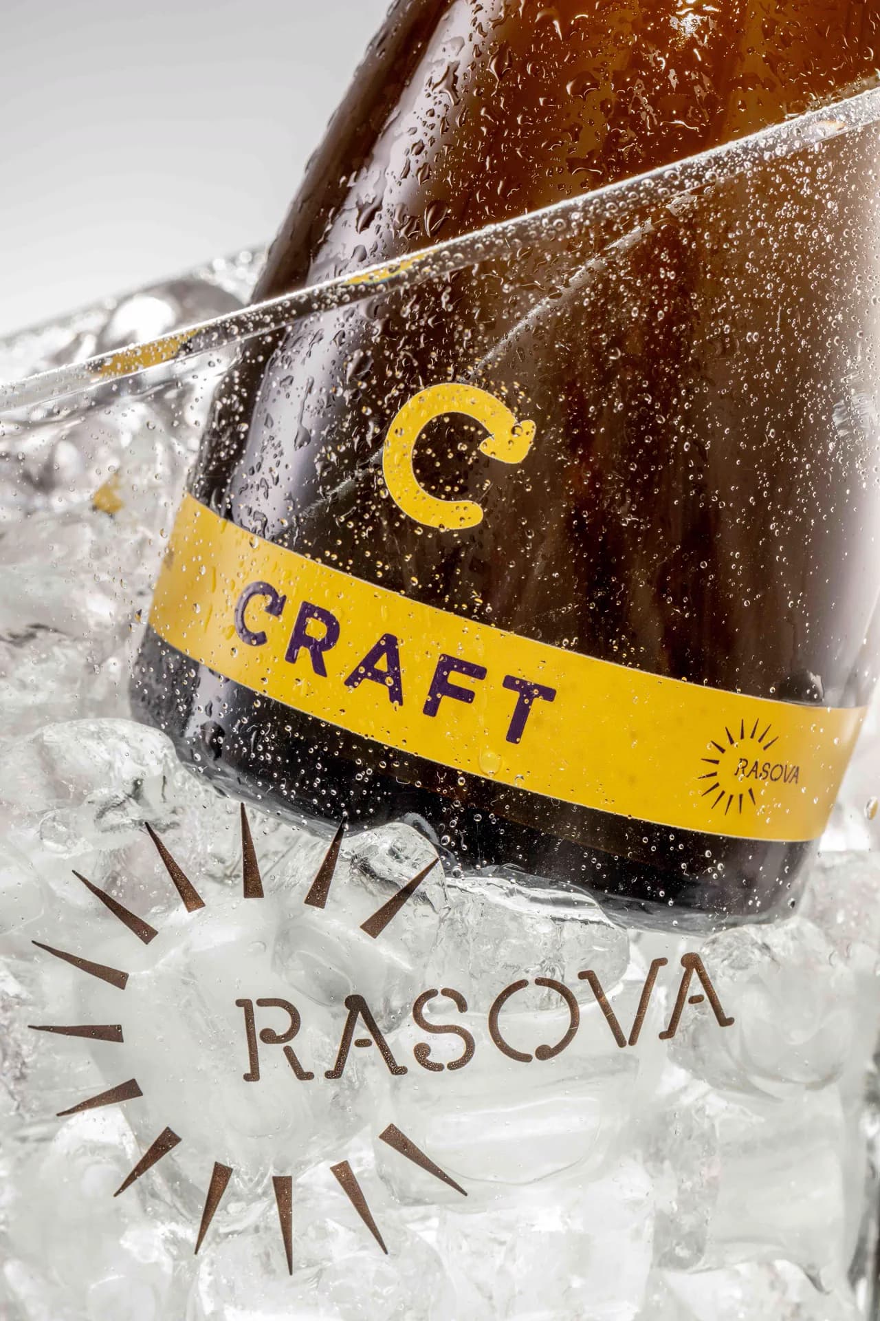 Craft in the Rasova ice bucket, in dramatic studio light